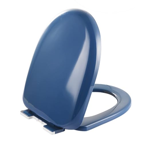 Universal-Toilettensitz, oval, U-Form, QuickRelease-Scharnier, strapazierfähiges PP-Material, Standardgröße, Marineblau, bequem und einfach zu installieren Universal-Toilettensitz, oval, U-Form, QuickRelease-Scharnier, strapazierfähiges PP-Material, Standardgröße, Marineblau, bequem und einfach zu installieren von Generisch