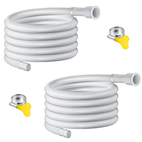 Universals Klimaanlage Schlauch - 2stk Kondensatschlauch, Ablaufschlauch für Klimaanlage, ø 16/25mm(Zuschneidbar), Polyethylen Schlauch für A/C, Waschmaschinen, Luftentfeuchter, Geschirrspüler (600cm) von Generisch