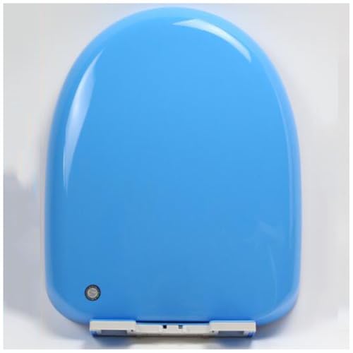 Universeller Kunststoff-Toilettensitz für den Heimgebrauch, Absenkautomatik, Schnellverschluss, farbiger WC-Sitz, Blau Universeller Kunststoff-Toilettensitz für den Heimgebrauch, Absenkautomatik, Schnellverschluss, farbiger WC-Sitz, Blau von Generisch