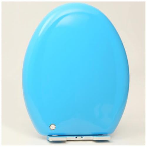 Universeller Kunststoff-Toilettensitz für den Heimgebrauch, Absenkautomatik, Schnellverschluss, farbiger WC-Sitz, Blau Universeller Kunststoff-Toilettensitz für den Heimgebrauch, Absenkautomatik, Schnellverschluss, farbiger WC-Sitz, Blau von Generisch