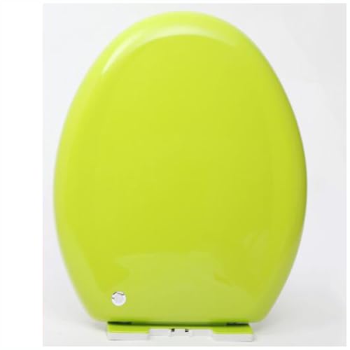 Universeller Kunststoff-Toilettensitz für den Heimgebrauch, Absenkautomatik, Schnellverschluss, farbiger WC-Sitz, Grün Universeller Kunststoff-Toilettensitz für den Heimgebrauch, Absenkautomatik, Schnellverschluss, farbiger WC-Sitz, Grün von Generisch