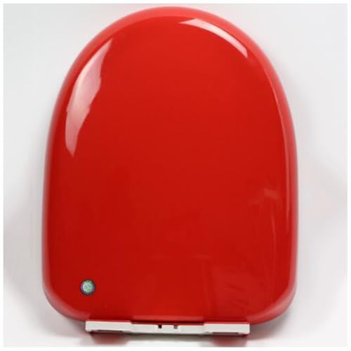 Universeller Kunststoff-Toilettensitz für den Heimgebrauch, Absenkautomatik, Schnellverschluss, farbiger WC-Sitz, Rot Universeller Kunststoff-Toilettensitz für den Heimgebrauch, Absenkautomatik, Schnellverschluss, farbiger WC-Sitz, Rot von Generisch