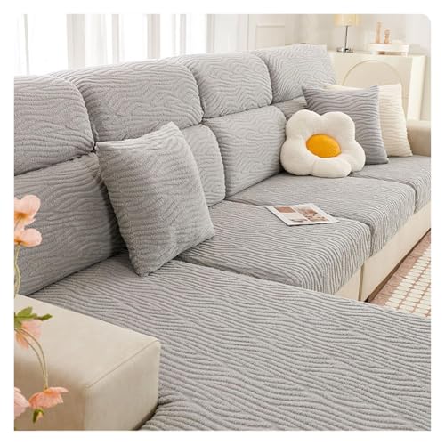 Universeller Stretch-Sofabezug, dick, weich, Couchschutz, elastischer Schonbezug für Ecksofas und Stühle, passend für 4-Sitzer (165200 cm), Stil 6 von Generisch