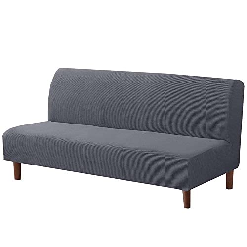 Universeller Stretch-Sofabezug für 2/3/4-Sitzer, armloses Schlafsofa, Schonbezug, Polyester-Spandex-Couchschutz, stilvolle rutschfeste Möbelabdeckung, Clic Clac Sofaschoner von Generisch