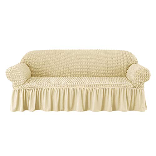 Universeller dicker Stretch-Sofabezug mit Rock für 3-Sitzercouch, elastischer Schonbezug für Wohnzimmer, Zuhause und Hotel Universeller dicker Stretch-Sofabezug mit Rock für 3-Sitzercouch, elastischer Schonbezug für Wohnzimmer, Zuhause und Hotel von Generisch