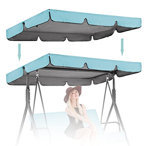 Universeller wasserdichter Ersatz-Schaukelstuhl, UV-beständig, Sonnenschutz, Abdeckung für Hängemattensitz, ideal für Terrasse, Garten und Terrasse (nur Baldachin) von Generisch