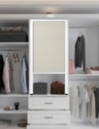 Unsichtbare Falttür for Herunterziehen, Schiebetür ohne Bohren, Akkordeon-Innentür for Einziehen for Schrank, Küche, Schlafzimmer, Wohnzimmer(60x50cm/23.6x20in) von Generisch