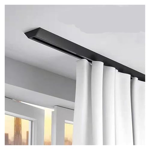 Unsichtbare Gardinenstange aus Aluminiumlegierung, Wand-/Deckenhalterung mit Rollen und Endkappen, ideal für Raumteiler, Schlafsäle, Wohnmobile, Badezimmer Unsichtbare Gardinenstange aus Aluminiumlegierung, Wand-/Deckenhalterung mit Rollen und Endkappen, ideal für Raumteiler, Schlafsäle, Wohnmobile, Badezimmer von Generisch