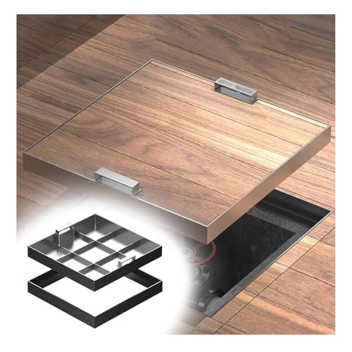 Unsichtbare Klärgrubenabdeckung mit Rahmen, tragbarer Abwassergrubendeckel für Autobahnen, Gehwege und Parkplätze, 109,2 x 109,2 cm, Griffe, perfekt für Entwässerungssysteme Unsichtbare Klärgrubenabdeckung mit Rahmen, tragbarer Abwassergrubendeckel für Autobahnen, Gehwege und Parkplätze, 109,2 x 109,2 cm, Griffe, perfekt für Entwässerungssysteme von Generisch