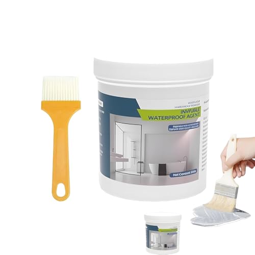 Unsichtbare Wasserdicht Lösung | Badezimmer Fliesen Kleber,Langlebige Transparente Dichtmasse für Fliesen Dusche Waschbecken Keller Dach Küche Terrasse von Generisch
