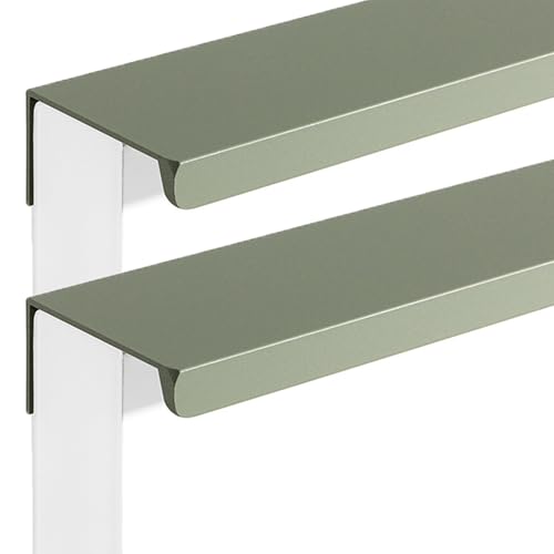 Unsichtbare Zuggriffe für Küchenschränke, langlebige Schubladenknöpfe aus Aluminiumlegierung, 2-teiliges Set für modernes Heim-Upgrade von Generisch