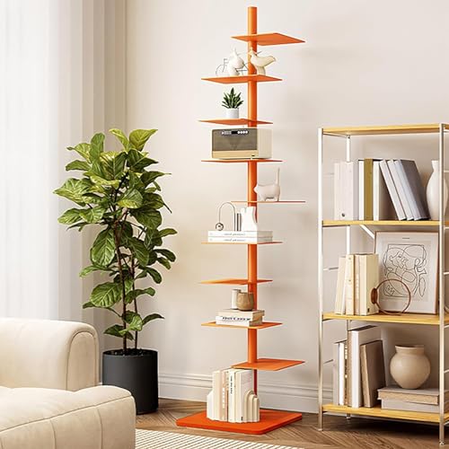 Unsichtbarer Bücherregalturm, Metallrücken-Design für platzsparende Aufbewahrung, ideal für Bücher/CDs/Dekor in kleinen Räumen Unsichtbarer Bücherregalturm, Metallrücken-Design für platzsparende Aufbewahrung, ideal für Bücher/CDs/Dekor in kleinen Räumen von Generisch