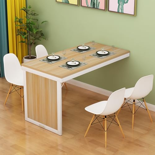 Unsichtbares zusammenklappbares Teleskopregal – Holz Wandtisch für Küche, Esszimmer, Wohnzimmer & Balkon – platzsparendes helles Walnussholz & weißes Design Unsichtbares zusammenklappbares Teleskopregal – Holz Wandtisch für Küche, Esszimmer, Wohnzimmer & Balkon – platzsparendes helles Walnussholz & weißes Design von Generisch