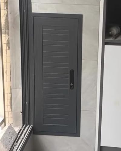 Unterputz-Metall-Zugangsplatte mit Schlossschlüssel, strukturiertes Design für sicheren und diskreten Einstieg in Wände, Fliesen und Grillinseln von Generisch