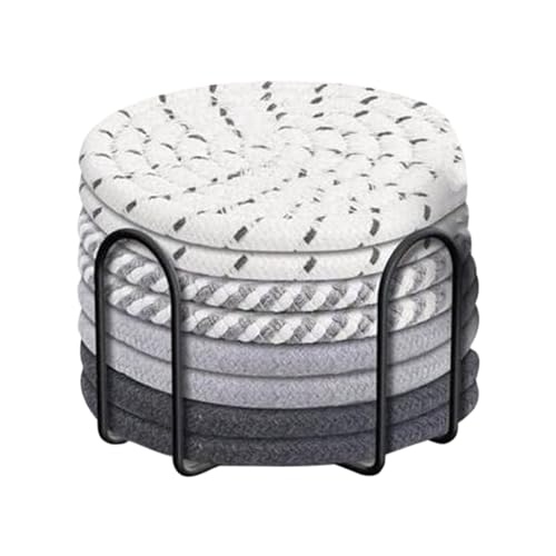 Untersetzer für heiße Gerichte, 7-Untersetzer für heiße Töpfe und Pfannen, Topflappen zum Kochen und, Topflappen-Set aus Baumwolle, Küche für Zuhause Arbeitsmatte Silikon Küche (Silver, One Size) Untersetzer für heiße Gerichte, 7-Untersetzer für heiße Töpfe und Pfannen, Topflappen zum Kochen und, Topflappen-Set aus Baumwolle, Küche für Zuhause Arbeitsmatte Silikon Küche (Silver, One Size) von Generisch