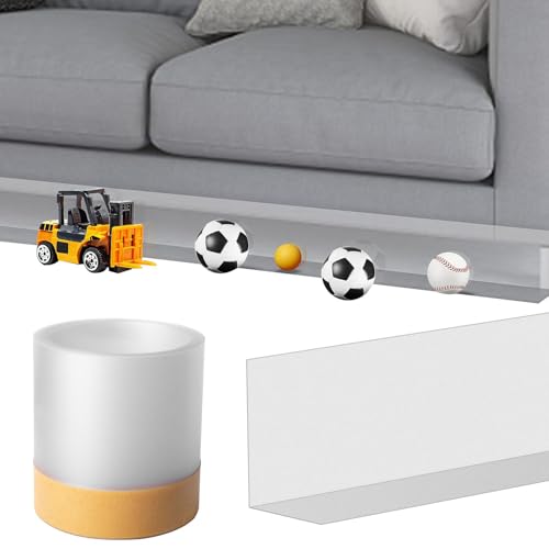 Untersofaschutz | 3 Meter verstellbare Unterbett-Stopper | Untermöbel-Baffle Board Flexible Spielzeug-Blockiervorrichtung unter dem Sofa, Spielzeug-Blocker für Haustiere Untersofaschutz | 3 Meter verstellbare Unterbett-Stopper | Untermöbel-Baffle Board Flexible Spielzeug-Blockiervorrichtung unter dem Sofa, Spielzeug-Blocker für Haustiere von Generisch