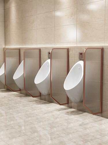 Urinal-Sichtschutz aus Edelstahl zur Wandmontage mit gehärtetem Glas für öffentliche Badezimmer in Einkaufszentren, Hotels und Bars von Generisch