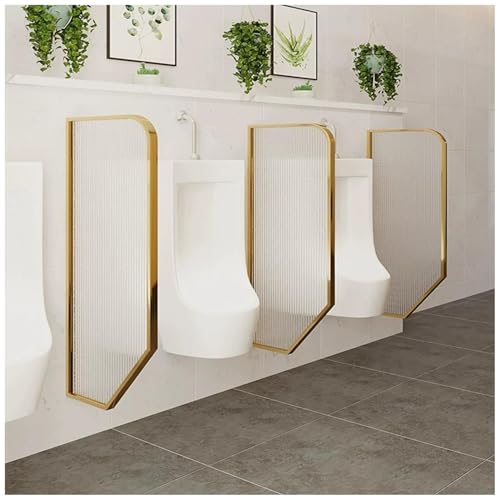 Urinal-Trennwände aus gehärtetem Glas – langlebige Wand-Trennwände für mehr Privatsphäre in öffentlichen Toiletten, Schulen und Hotels von Generisch