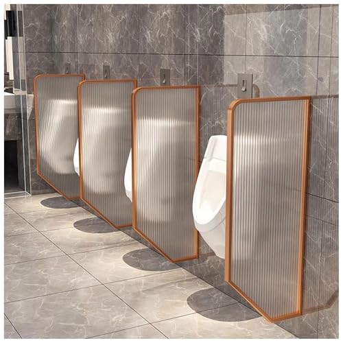 Urinal-Trennwand, gehärtetes Glas mit Edelstahlrahmen, wandmontierte Sichtschutztrennwand für öffentliche Toiletten Urinal-Trennwand, gehärtetes Glas mit Edelstahlrahmen, wandmontierte Sichtschutztrennwand für öffentliche Toiletten von Generisch