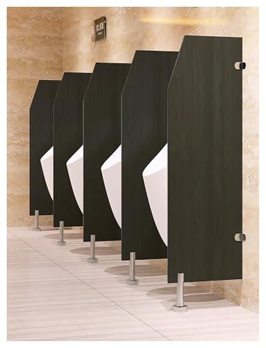 Urinaltrennwand for öffentliche Toiletten for Männer, an der Wand montierte Trennwand for Sichtschutzwände in Einkaufszentren/öffentlichen Orten(Brown,Beveled corners) von Generisch