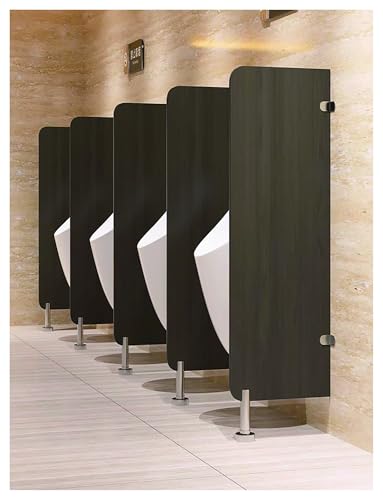 Urinaltrennwand for öffentliche Toiletten for Männer, an der Wand montierte Trennwand for Sichtschutzwände in Einkaufszentren/öffentlichen Orten(Brown,Rounded corners) von Generisch