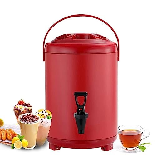 Urnen-Boiler, 6 l, 8 l, 10 l, 12 l, langlebiger Edelstahl, Heiß- und Kaltwasserspender, große Kapazität, Tee-Wärmflasche mit Wasserhahn, tragbarer Griffdichtung für Catering, Büro, Hotels, Party von Generisch