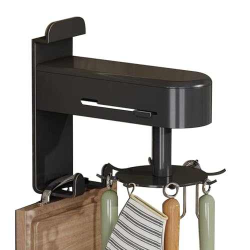 Utensilienhaken, drehbares Hängeregal, 15,4 cm, Wand-Organizer, platzsparend, drehbarer Aufbewahrungsaufhänger für Löffel, Handtuch, Spatel, Schneidebrett, Kochen, Küche, Speisekammer, Wohnung Utensilienhaken, drehbares Hängeregal, 15,4 cm, Wand-Organizer, platzsparend, drehbarer Aufbewahrungsaufhänger für Löffel, Handtuch, Spatel, Schneidebrett, Kochen, Küche, Speisekammer, Wohnung von Generisch