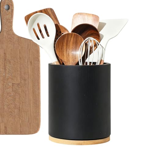 Utensilienhalter - Utensilienhalter, Utensiltopf, Koch -Utensilienhalters, Besteckorganisator 360 ° Rotation | Hölzerne Besteck Silberständer Messer Löffel Gabeln Storage Cooking Tools Organize Utensilienhalter - Utensilienhalter, Utensiltopf, Koch -Utensilienhalters, Besteckorganisator 360 ° Rotation | Hölzerne Besteck Silberständer Messer Löffel Gabeln Storage Cooking Tools Organize von Generisch