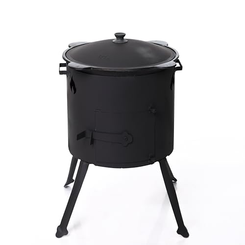 Utschak mit Kasan, Utschak Kasan Ofen, Kazan 16l, учаг, казан, kazan 16l set komplett, Kazan Topf, Kazan-Ofen, Utschak, Utschack, Kazan 16l set von Generisch