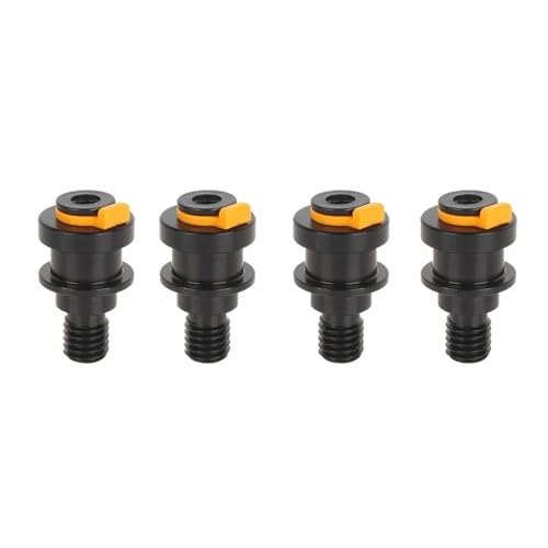 V6 Kühlkörper-Extruder 4MM Remote Collet Embedded Clamp Fütterung Rohr Clips Kupplung Direkt 3D Drucker Teile(Orange Clip-4pcs) von Generisch