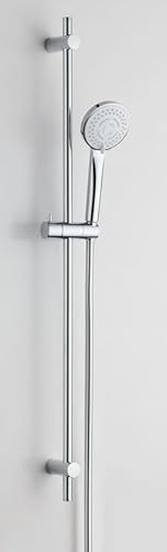 VIGOUR Brausegarnitur individual 1.0 m Stange 90 cm kürzbar Schlauch & Handbrause 3-fach Strahl von Generisch