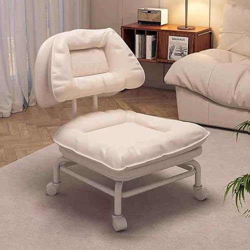 Vanity Chair, Bathroom Stool, Leather Pouf Footstool for Living Room, Bedroom, Dormitory - Small Foot Stool for Couch and Coffee Table Vanity Chair, Bathroom Stool, Leather Pouf Footstool for Living Room, Bedroom, Dormitory - Small Foot Stool for Couch and Coffee Table von Generisch