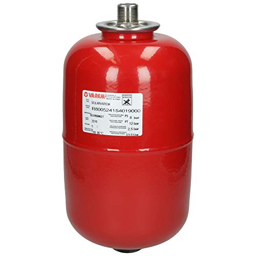 Varem Membran-Druckbehälter Öl Ausdehnungsgefäß 2 | 5 | 8 | 18 | 25 Liter mit ölbeständiger Nitril-Membran (5 Liter, Varem R8005241S4000000) von Generisch