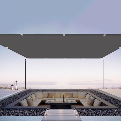 Vela Sonnenschirm, 280 x 280 cm, UV-Schutz, Sonnenschutz, Windschutz, Sichtschutzzelt für Outdoor, Camping, schwerer Stoff, mit Ösen und Bändern, Anthrazit Vela Sonnenschirm, 280 x 280 cm, UV-Schutz, Sonnenschutz, Windschutz, Sichtschutzzelt für Outdoor, Camping, schwerer Stoff, mit Ösen und Bändern, Anthrazit von Generisch