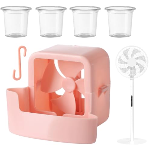 Ventilator Befeuchter Aufsatz,Outdoor Ventilatoren Mit Sprühnebel-Funktion - Zubehör Aufhängbare Kühlbox Für Garten Balkon Dachterrasse Festival- Und Eventbereich, Mit 4 Ice Cups Ventilator Befeuchter Aufsatz,Outdoor Ventilatoren Mit Sprühnebel-Funktion - Zubehör Aufhängbare Kühlbox Für Garten Balkon Dachterrasse Festival- Und Eventbereich, Mit 4 Ice Cups von Generisch