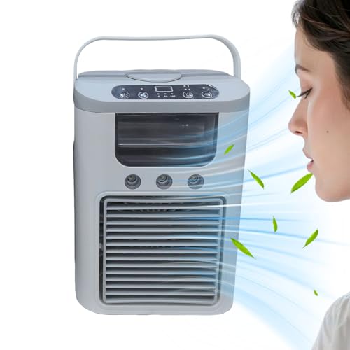 Ventilator - Luftkühler mit Sprühnebel - Leiser Luftbefeuchter Für Heiße Tage Mit Netzbetrieb Für Wohnung Arbeit Nickerchen Studentenzimmer Entspannung Ventilator - Luftkühler mit Sprühnebel - Leiser Luftbefeuchter Für Heiße Tage Mit Netzbetrieb Für Wohnung Arbeit Nickerchen Studentenzimmer Entspannung von Generisch