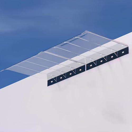 Veranda Überdachung Den Außenbereich Unterstände/Fenstermarkise Für Tür, Eingang, Garten, Terrasse/unsichtbare Regenschutzabdeckung Transparent(45 * 50cm/18 * 20in) von Generisch