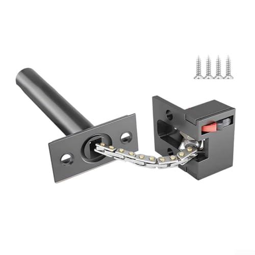 Verdecktes Kettenschloss aus Zinklegierung mit Diebstahlschutz, leise, reibungslose Bedienung und One-Touch-Verriegelungsmechanismus für verbesserte Sicherheit im Haus (grau) von Generisch