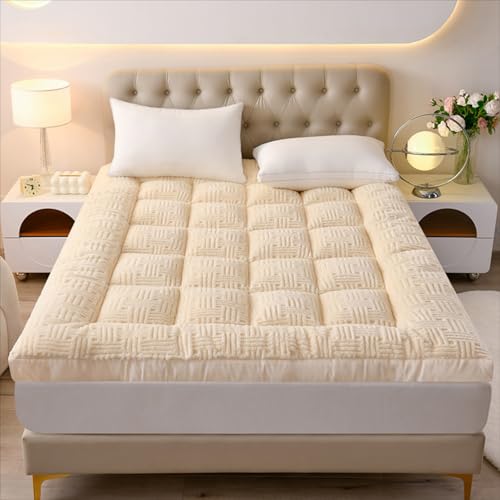 Verdickte, tragbare Milchsamt-Isomatte – atmungsaktive aufrollbare Bodenmatratze, faltbares Gästebett, einfache Lagerung, Sofa, 180 x 200 cm, ideal für Reisen und Zuhause Verdickte, tragbare Milchsamt-Isomatte – atmungsaktive aufrollbare Bodenmatratze, faltbares Gästebett, einfache Lagerung, Sofa, 180 x 200 cm, ideal für Reisen und Zuhause von Generisch