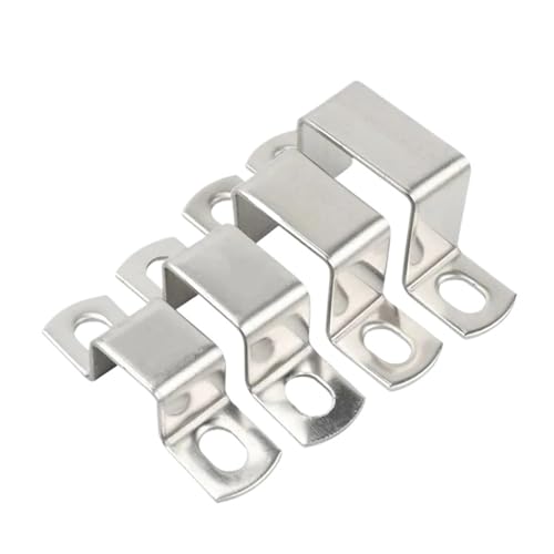 Verdickte quadratische rechteckige M-förmige U-förmige Sattelrohrklemme aus Edelstahl 304, Halsklemme, Rohrklemme(100 x 20 (1Pcs)) von Generisch