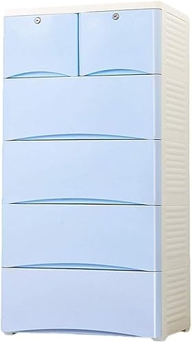 Verdickter 5-lagiger blauer Kinder-Kleiderschrank mit Schublade, Kunststoff-Kleiderschrank, große Kapazität für Spielzeug und Kleidung Verdickter 5-lagiger blauer Kinder-Kleiderschrank mit Schublade, Kunststoff-Kleiderschrank, große Kapazität für Spielzeug und Kleidung von Generisch
