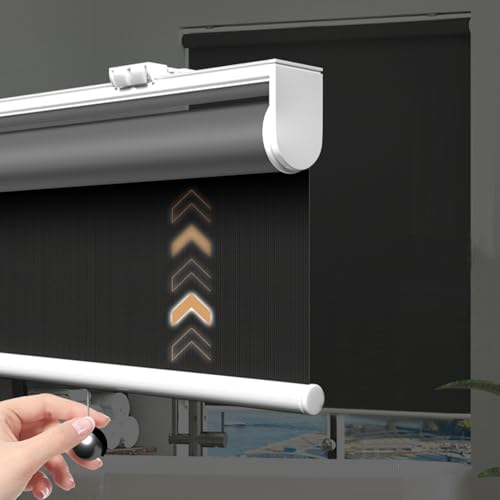 Verdunkelungsrollo für Fenster und Türen, anpassbar, dunkelgrau, isolierender Sichtschutzvorhang, federbelastetes Design, Größe: 140 cm x 240 cm, perfekt für Zuhause und Büro Verdunkelungsrollo für Fenster und Türen, anpassbar, dunkelgrau, isolierender Sichtschutzvorhang, federbelastetes Design, Größe: 140 cm x 240 cm, perfekt für Zuhause und Büro von Generisch