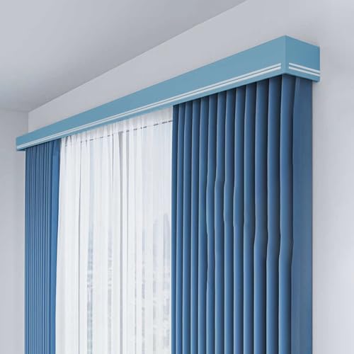 Verdunkelungsvorhang mit Doppelschienen, Aluminium-Dekorplatte für Fenster, Wandmontage, Gesimsbretter Verdunkelungsvorhang mit Doppelschienen, Aluminium-Dekorplatte für Fenster, Wandmontage, Gesimsbretter von Generisch