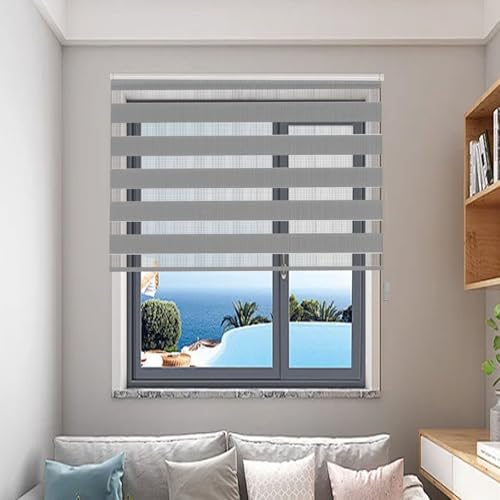 Verdunklungsrollos 55 x 160 cm - Doppelstoff lichtdurchlässig Raumverdunkelung Schattierungen Einfache Montage Kindersicher UV-Schutz für Wohnzimmer & Büro Verdunklungsrollos 55 x 160 cm - Doppelstoff lichtdurchlässig Raumverdunkelung Schattierungen Einfache Montage Kindersicher UV-Schutz für Wohnzimmer & Büro von Generisch