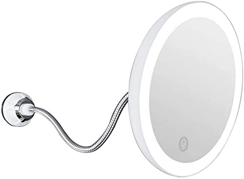 Vergrößerungsspiegel mit LED-Licht und Saugnapf für Zuhause oder auf Reisen – flexibles Kosmetikzubehör Vergrößerungsspiegel mit LED-Licht und Saugnapf für Zuhause oder auf Reisen – flexibles Kosmetikzubehör von Generisch