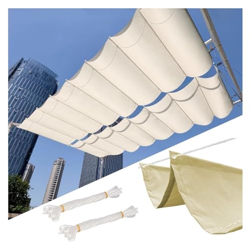 Versenkbare Pergola Schattenüberdachung Garten Sonnensegel Wellen Design Outdoor Markise U-Form Hängender Unterstand Vielseitiger Sonnenschutz für Terrasse und Hof Versenkbare Pergola Schattenüberdachung Garten Sonnensegel Wellen Design Outdoor Markise U-Form Hängender Unterstand Vielseitiger Sonnenschutz für Terrasse und Hof von Generisch