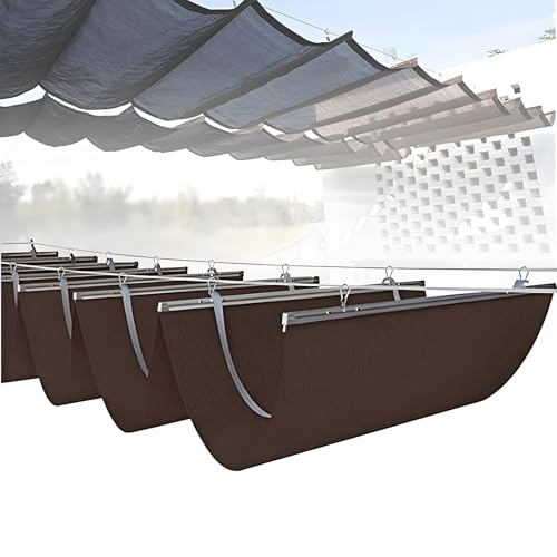 Versenkbare Welle Sonnensegel, UV-beständig Pergola Markise, Teleskop-Überdachung mit Montageset für Terrasse, Veranda, Hof, Garten im Freien Versenkbare Welle Sonnensegel, UV-beständig Pergola Markise, Teleskop-Überdachung mit Montageset für Terrasse, Veranda, Hof, Garten im Freien von Generisch
