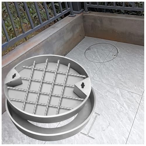 Versenkte Klärgrubenabdeckung Edelstahl Eingebettetes Design für Abwasserbecken Inspektion mit Haken Versenkte Klärgrubenabdeckung Edelstahl Eingebettetes Design für Abwasserbecken Inspektion mit Haken von Generisch