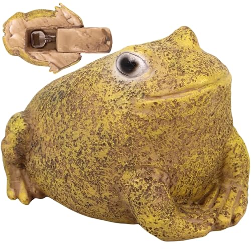 Versteckte Schlüsselbox im Stein Look Große Outdoor Schlüsselsafe für Garten & Hof Tarnendes Frosch Praktischer Schlüsselhalter für Innen & Außen Sicherer Aufbewahrungsort für Ersatzschlüssel von Generisch