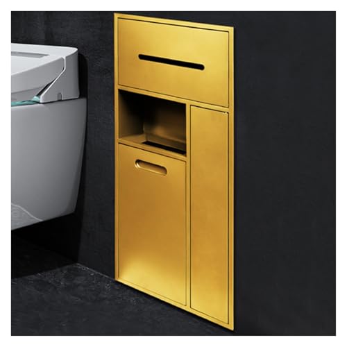 Versteckter Müllschrank mit integriertem Toilettenpapierhalter und Aufbewahrungsregal für Badezimmer, Schlafzimmer, Büro, Küche Versteckter Müllschrank mit integriertem Toilettenpapierhalter und Aufbewahrungsregal für Badezimmer, Schlafzimmer, Büro, Küche von Generisch